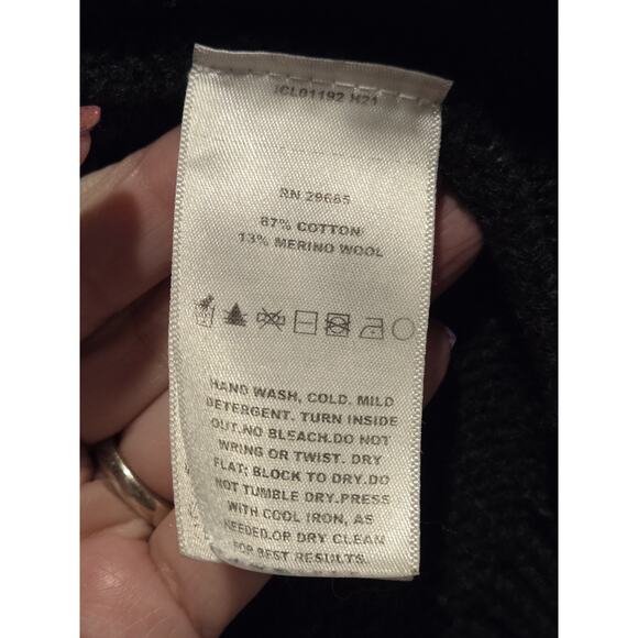 PENDLETON Harding Open Front LONG Cardigan Sweater Aztec Cotton Wool Women's L - Picture 8 of 12